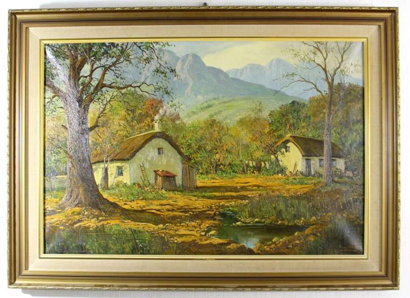 Casey van der Leek - Cape Dutch farm scene