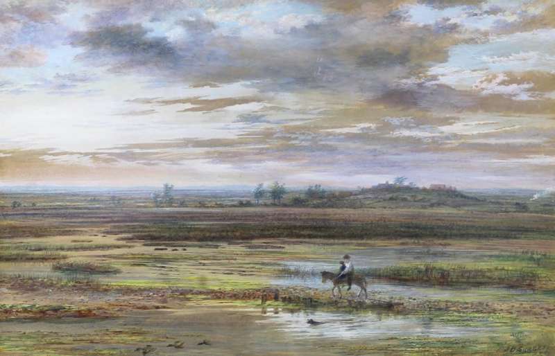 JP Surgey - Figures riding in a landscape