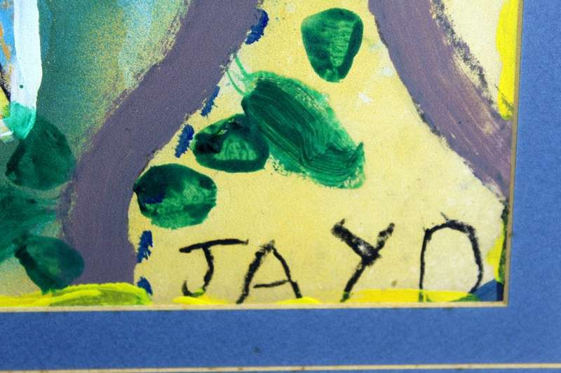 JAYO - Parrot - Mixed media painting