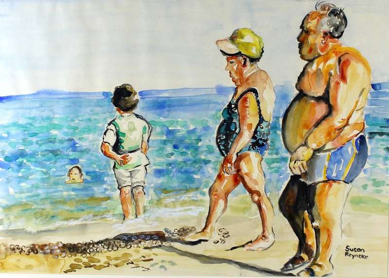Susan Reynecke - family at the beach