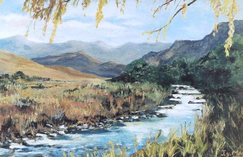 JJ Mare - Landscape with river
