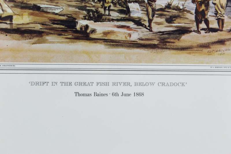 Thomas Baines - Drift in the Groot Fish River, below Cradock