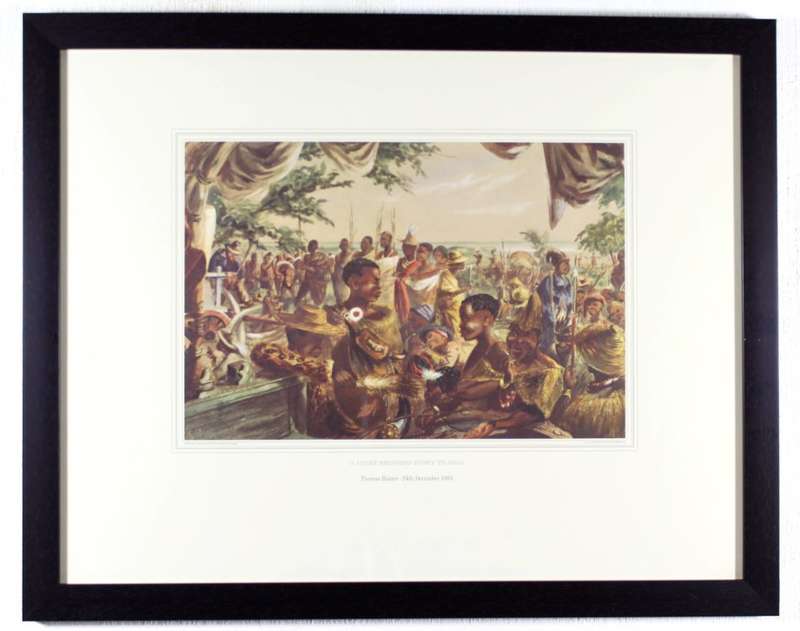 Thomas Baines - A Chief bringing ivory to sell