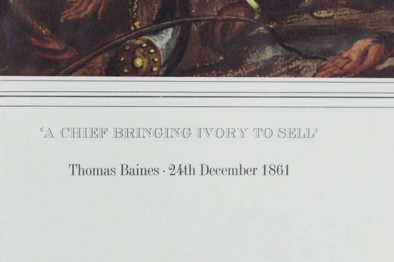 Thomas Baines - A Chief bringing ivory to sell
