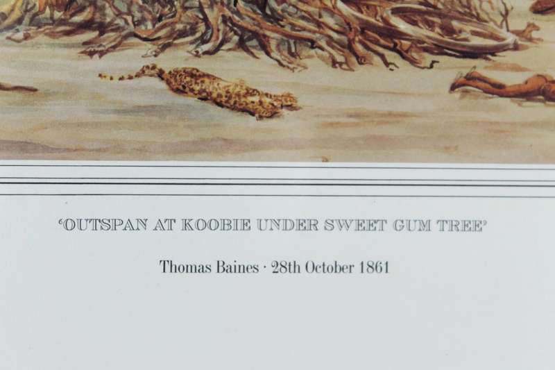Thomas Baines - Outspan at Koobie under Sweet Gum Tree