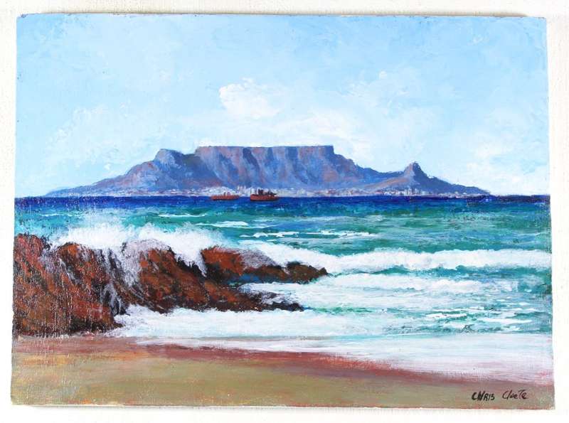 Chris Cloete - Table Mountain viewed from Bloubergstrand