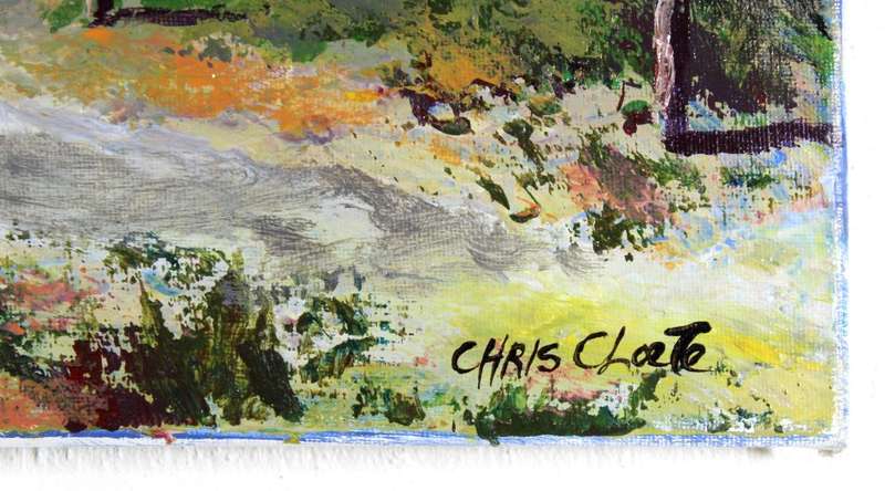 Chris Cloete - Cape Dutch houses with washing