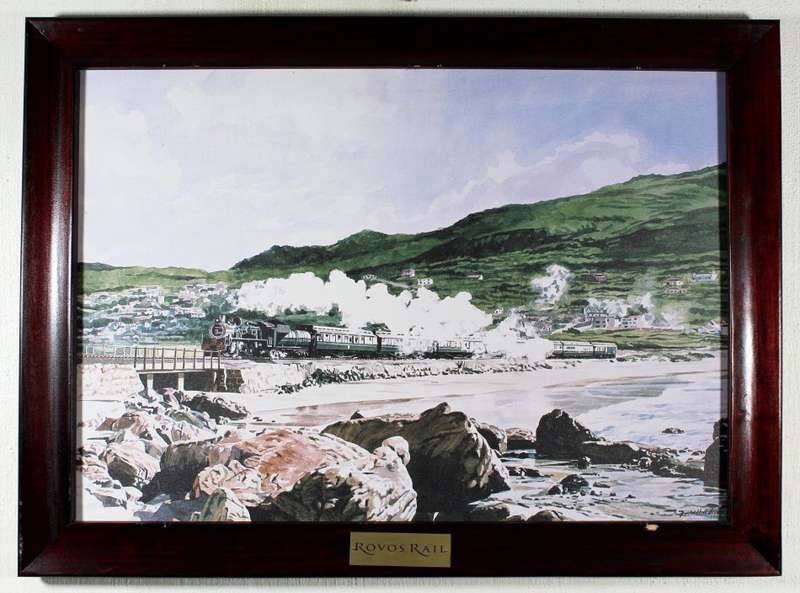 David Hall Green - Train next to the beach