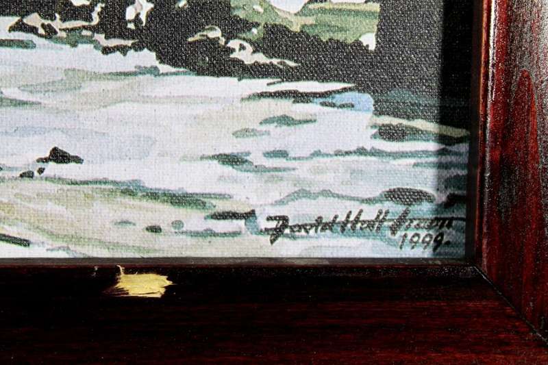 David Hall Green - Train next to the beach