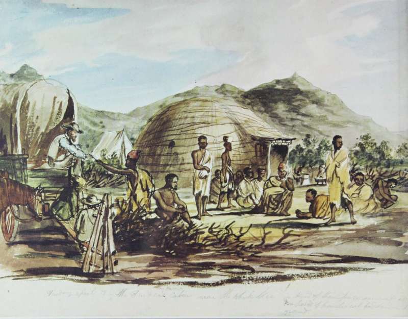 Thomas Baines - The Trader, Mr Harris cabin near the White Kei