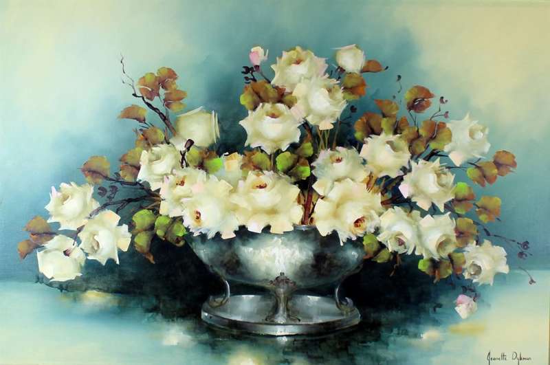 Jeanette Dykman - Still life flower arrangement