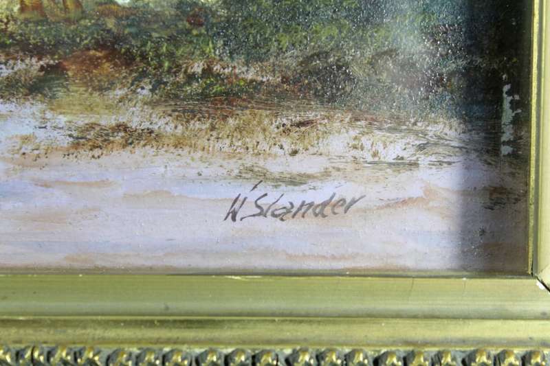 W Stander - River and mountain scene