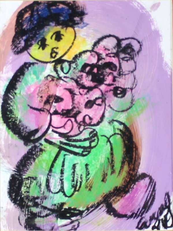 Emma Ray - Abstract figure with flowers