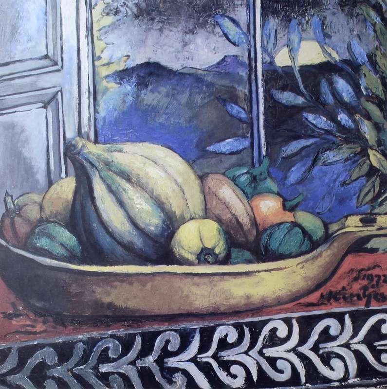 Johannes Meintjies- Still life with Nocturnal landscape