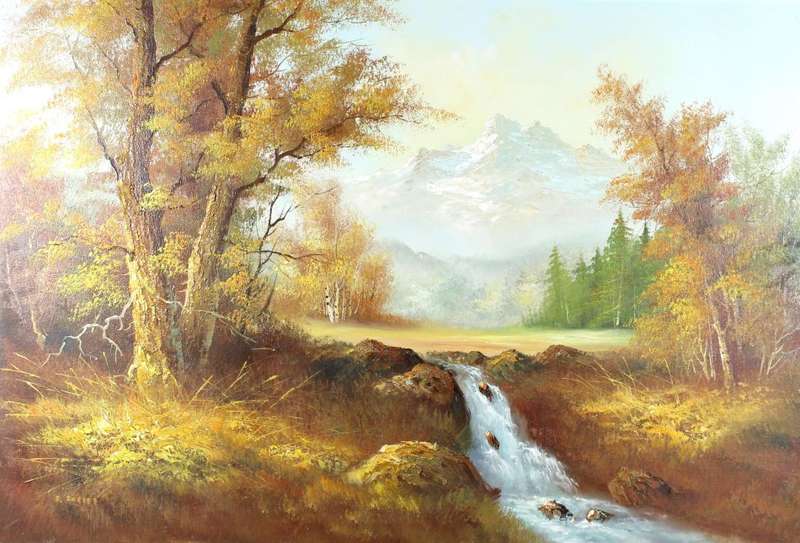Eric Forlee - Small river with mountain backdrop