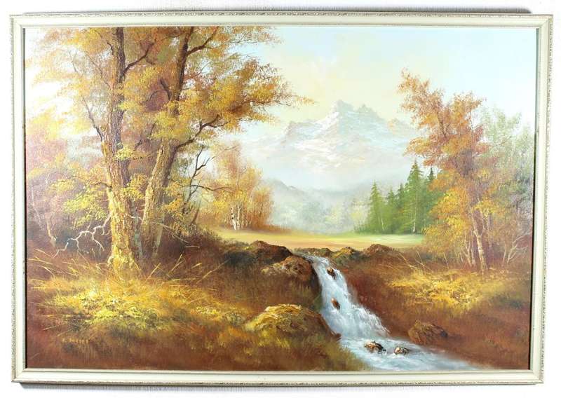Eric Forlee - Small river with mountain backdrop