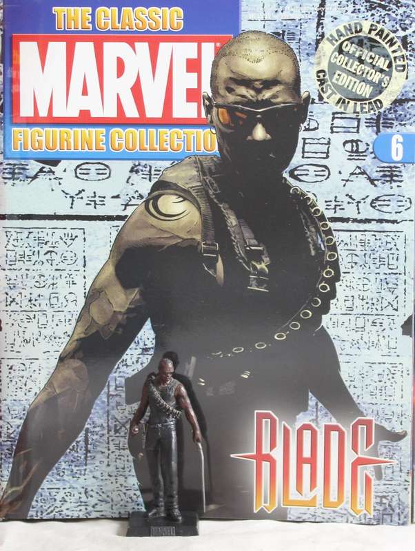 Classic Marvel collection - lead, hand painted figurine with book - Blade