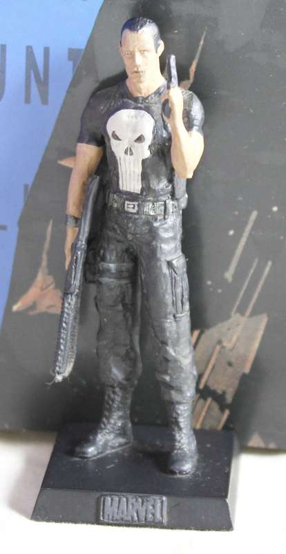 Classic Marvel collection - lead, hand painted figurine with book - the Punisher