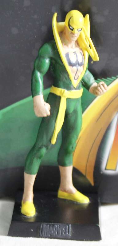 Classic Marvel collection - lead, hand painted figurine with book - Iron Fist