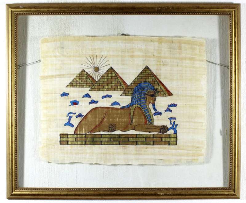 Egyption print on papyrus