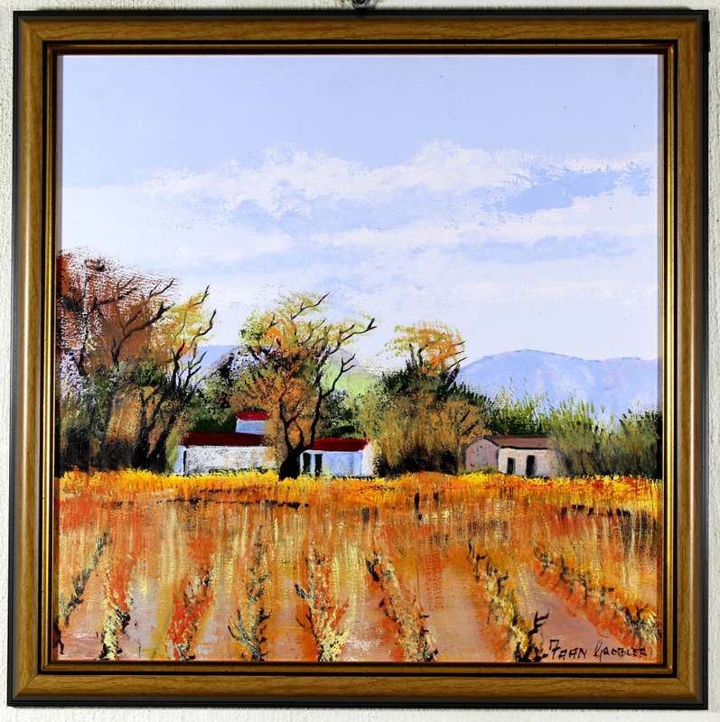 Faan Grobler - Winyards and farmstead - Magnificent investment art!! - Bid now!