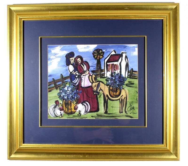 Erna Basson - Figures with donkey`s