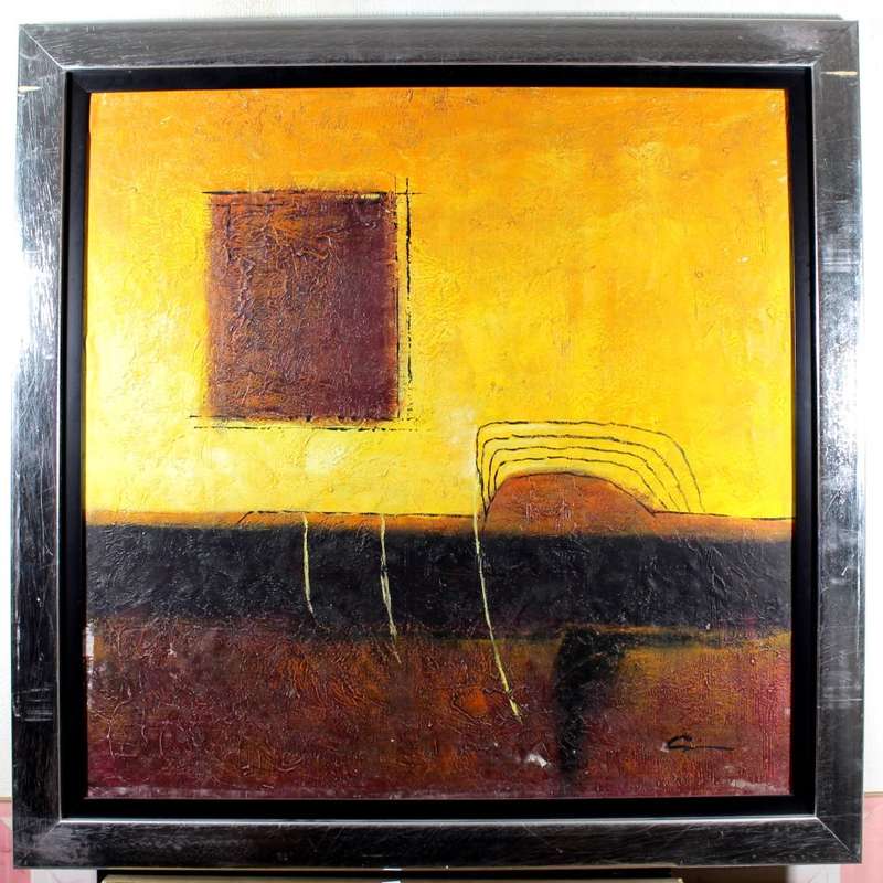 Abstract painting - Indistinctly signed