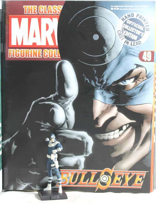 Classic Marvel collection - lead, hand painted figurine with book - Bullseye