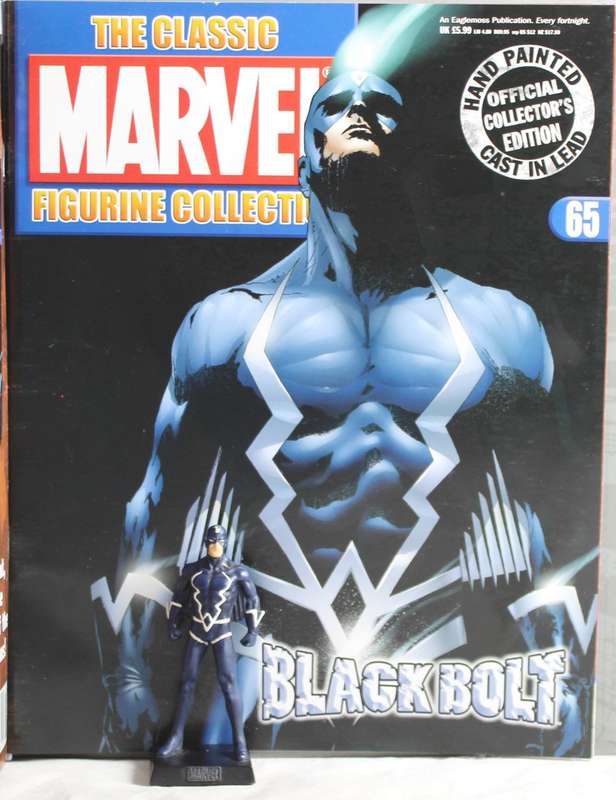 Classic Marvel collection - lead, hand painted figurine with book - Black Bolt