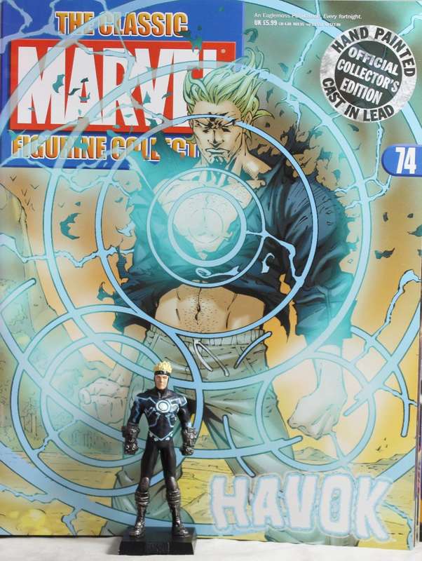 Classic Marvel collection - lead, hand painted figurine with book - Havok