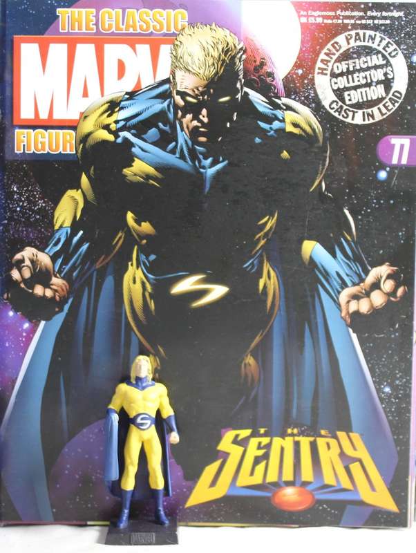 Classic Marvel collection - lead, hand painted figurine with book - the Sentry