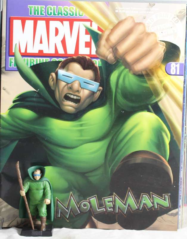 Classic Marvel Collection - Lead, hand painted figurine with book - Mole Man #81