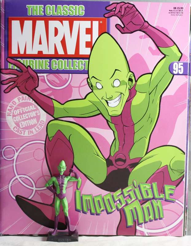 Classic Marvel collection - lead, hand painted figurine with book - Impossible Man