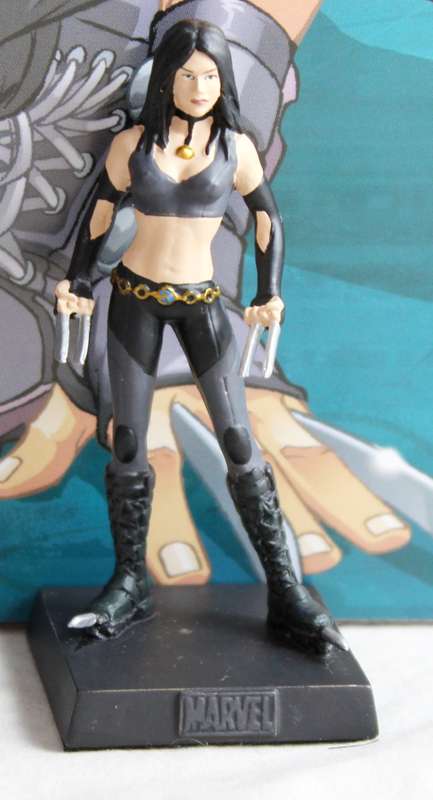 Classic Marvel Collection - Lead, hand painted figurine with book - X-23 - #117