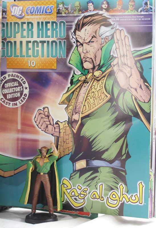 DC comics - lead, hand painted figurine with book - Ra`s al Ghul #10