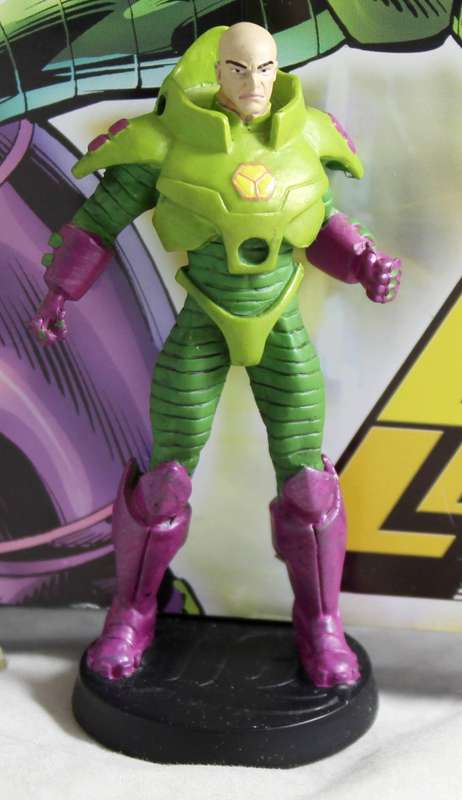 DC comics - lead, hand painted figurine with book - Lex Luthor #11