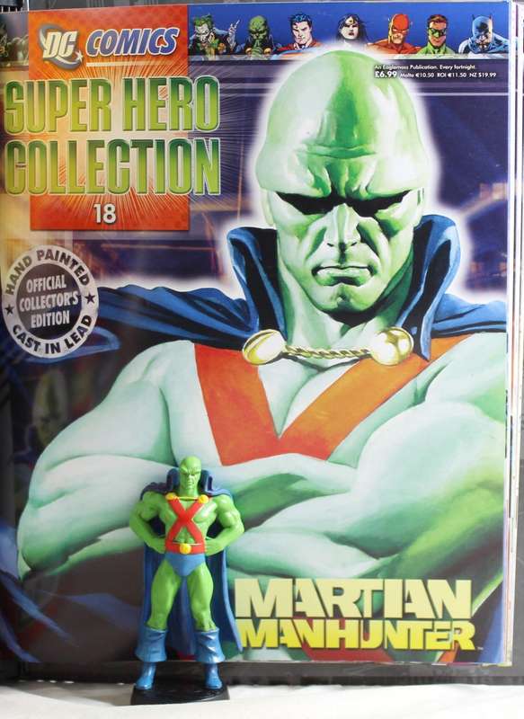 DC Comics - Lead, hand painted figurine with book - Martian Manhunter - #18