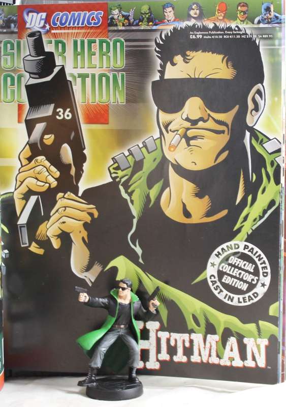 DC comics - lead, hand painted figurine with book - Hitman #36