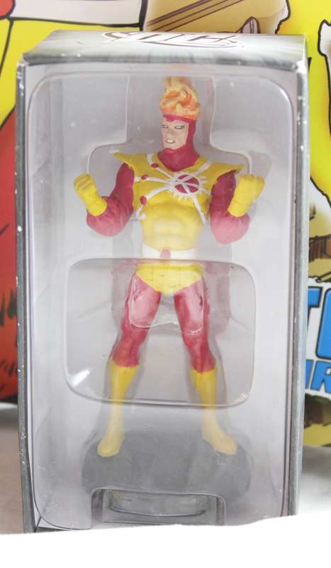DC comics - lead, hand painted figurine with book - Firestorm #46
