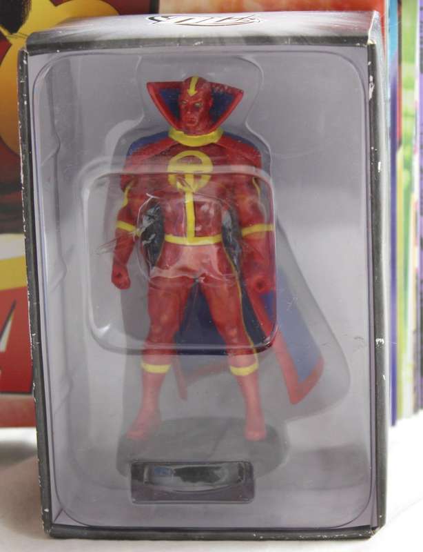 DC comics - lead, hand painted figurine with book - Red Tornado #48