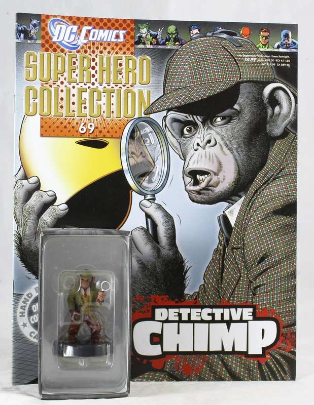 DC Comics - Lead, hand painted figurine with book - Detective Chimp #69