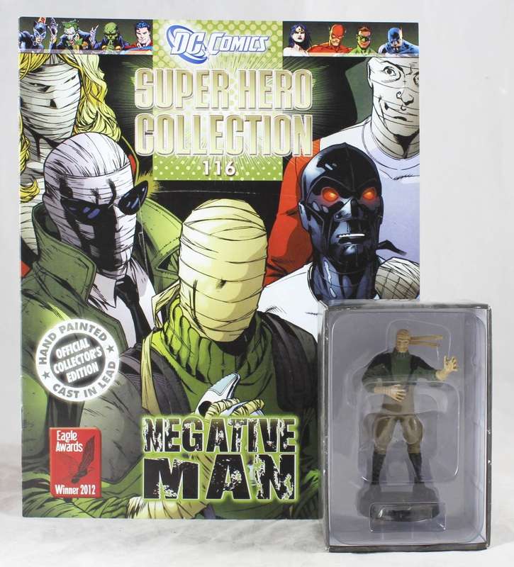 DC comics - lead, hand painted figurine with book - Negative Man #116