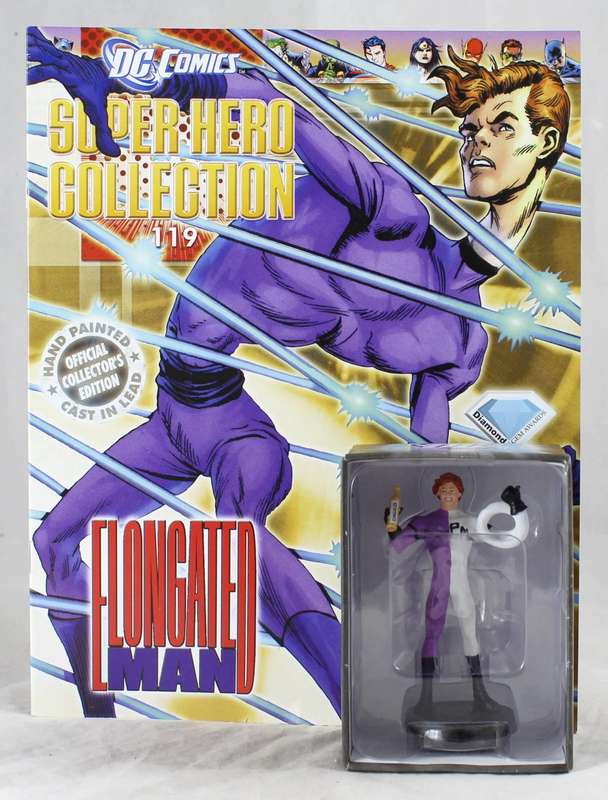 DC Comics - Lead, hand painted figurine with book - Elongated Man -  #119