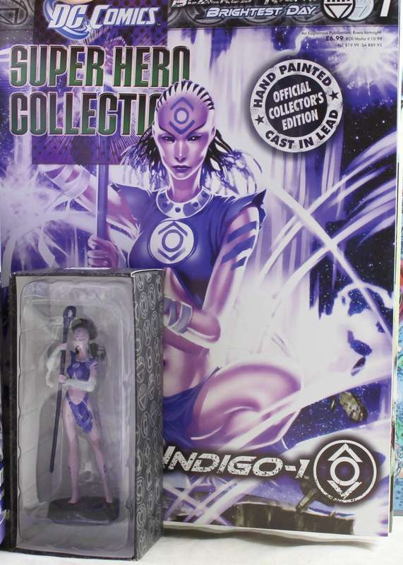 DC Blackest Night/Brightest Day - Lead, hand painted figurine with book - Indigo-1 - #7