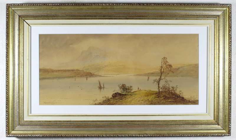 Horace Chambers - Lake scene - Late 1800`s