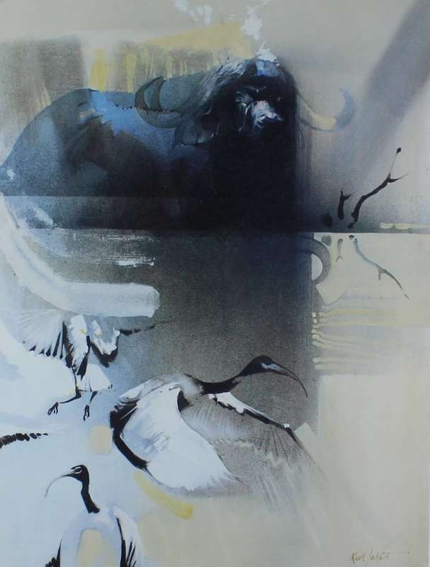 Keith Joubert - Limited edition lithoprint -  Sacred Ibis