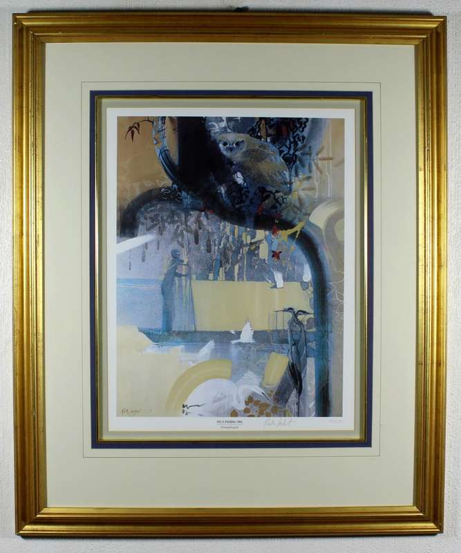 Keith Joubert - Limited edition lithoprint -  Pel`s Fishing Owl