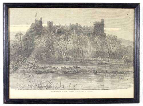 Arundel Castle and Babelsberg - Two prints