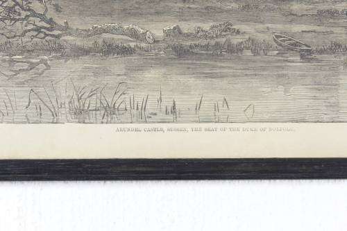 Arundel Castle and Babelsberg - Two prints
