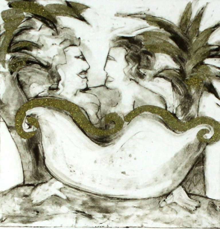 Sara-J - Bath 4 - Limited edition etching - A small treasure! - Bid now!